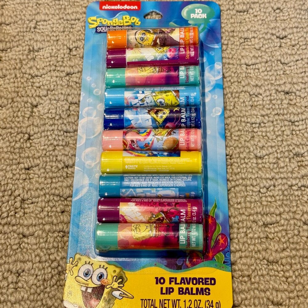 10 Pack Lip Smacker SpongeBob Squarepants